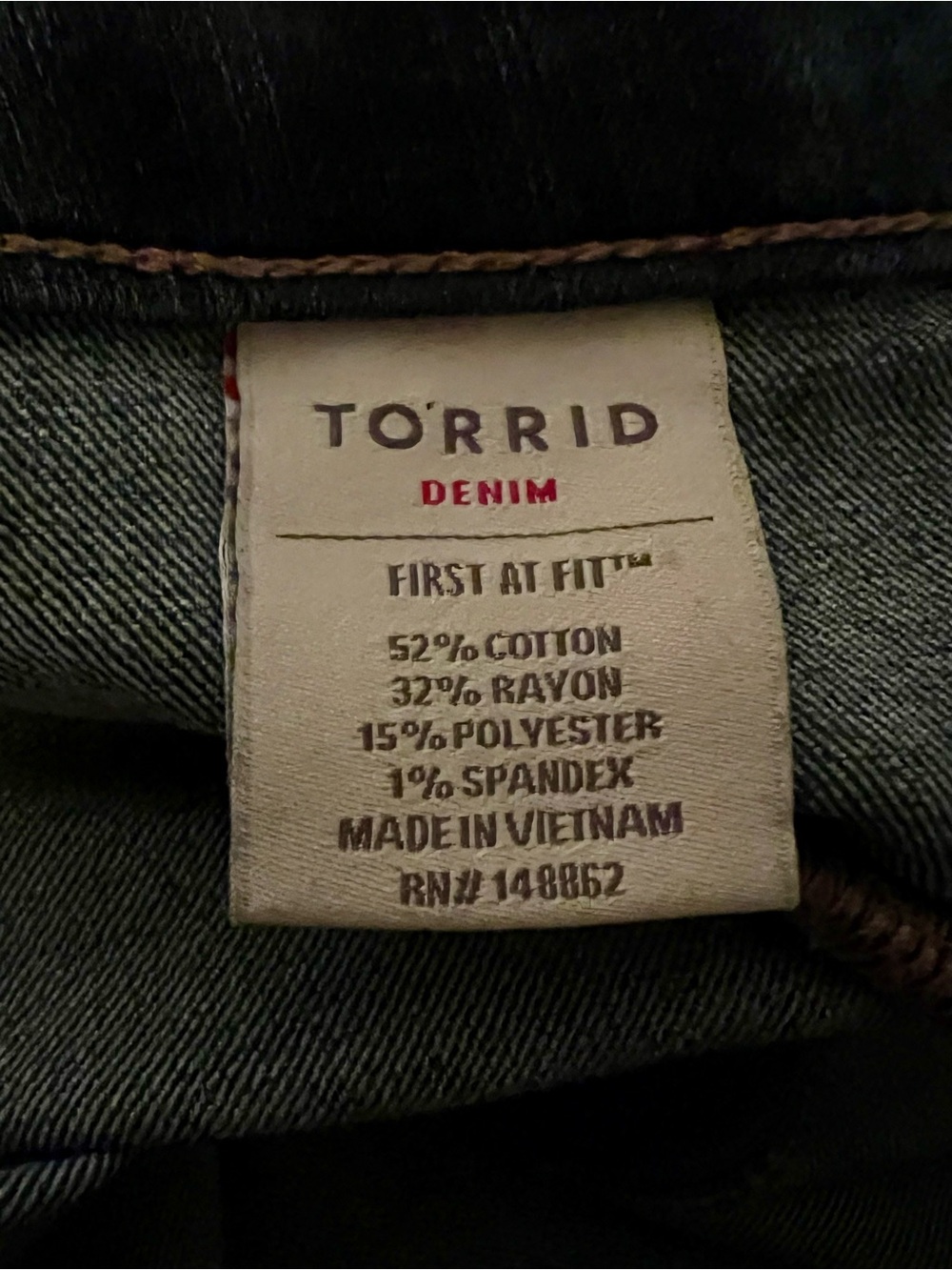 torrid Dark Blue Stretch High-Rise Jeans Size 20R - Picture 7 of 8
